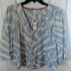 Anthropologie cotton blouse nwt XSP